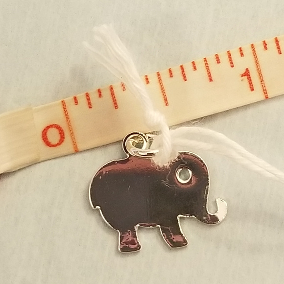 NWT SLF Steel Elephant Charm 18x13mm - Picture 5 of 5